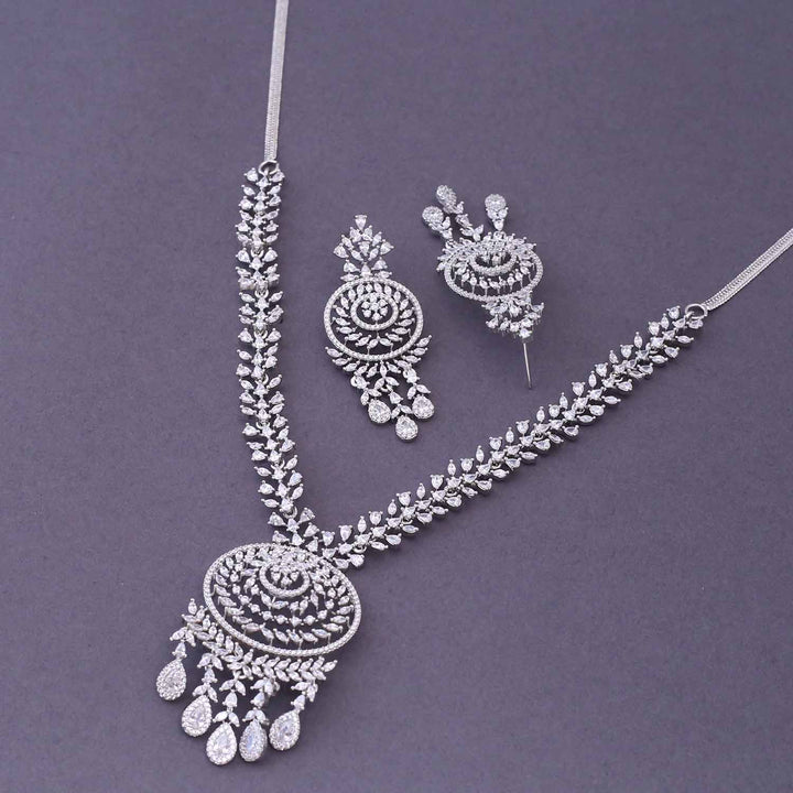 Silver Sophronia Zirconia Jewellery Set