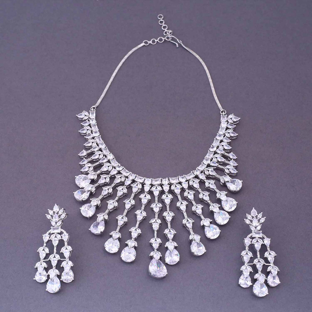 Silver Sophy Zirconia Jewellery Set