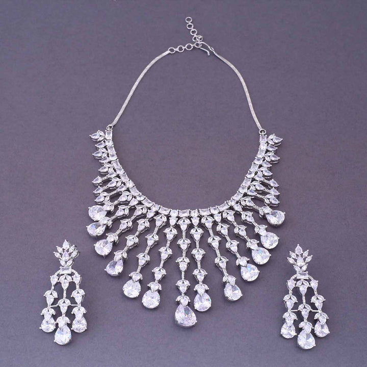 Silver Sophy Zirconia Jewellery Set