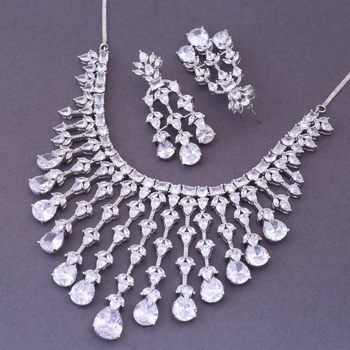 Silver Sophy Zirconia Jewellery Set