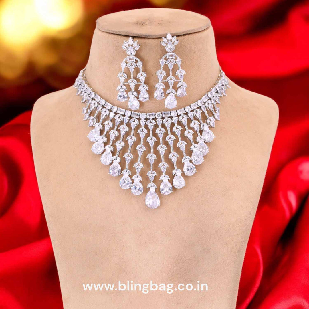 Silver Sophy Zirconia Jewellery Set