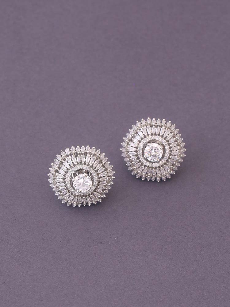 Silver Stellaya Zirconia Studs
