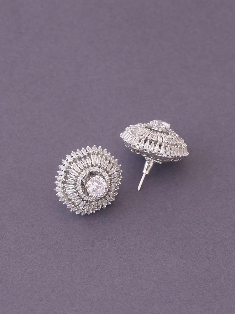 Silver Stellaya Zirconia Studs
