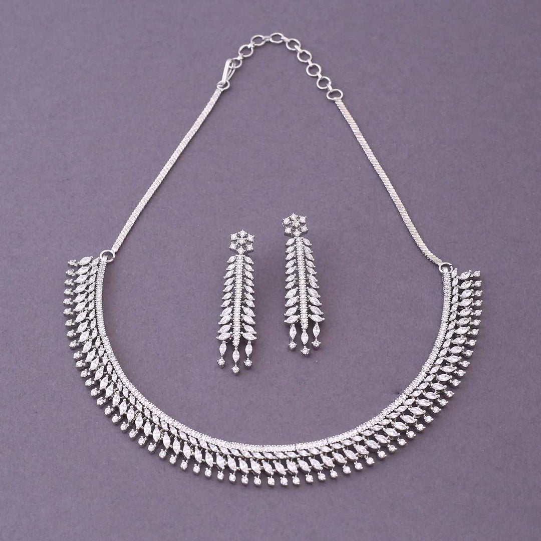 Silver Stina Zirconia Jewellery Set