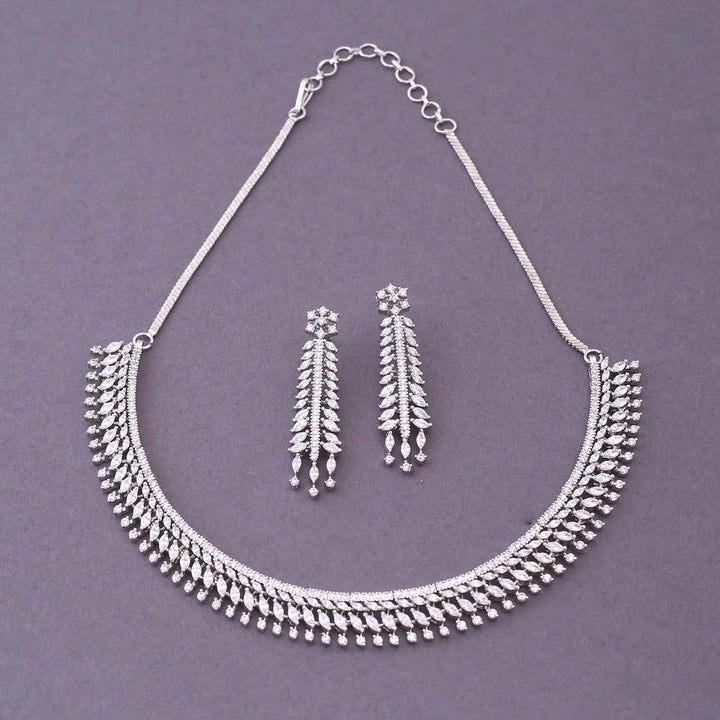 Silver Stina Zirconia Jewellery Set