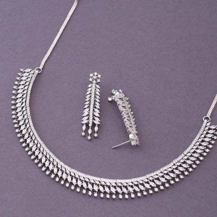 Silver Stina Zirconia Jewellery Set