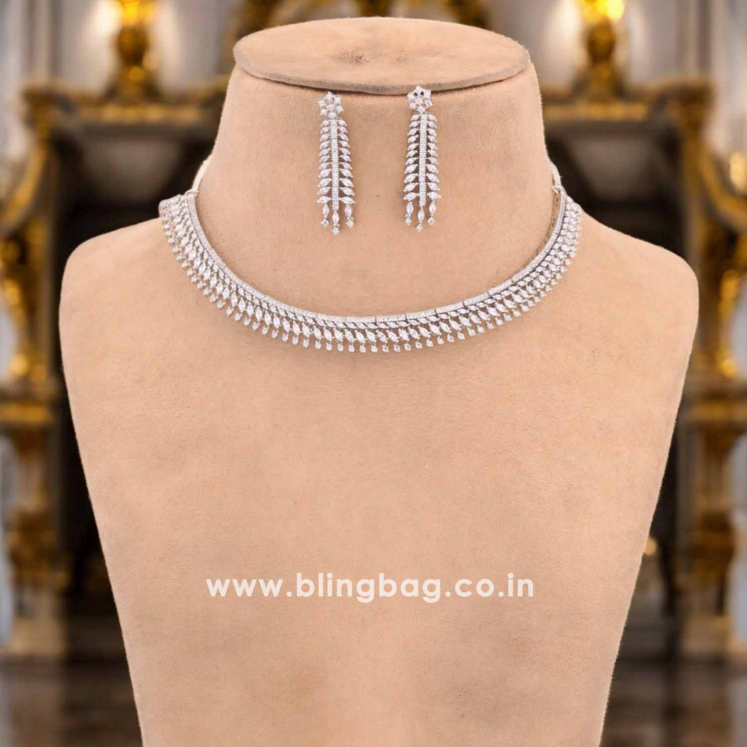 Silver Stina Zirconia Jewellery Set