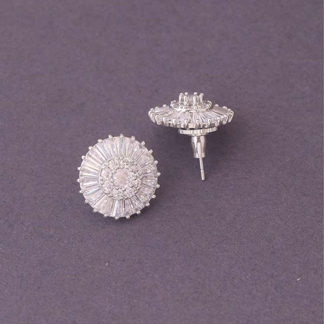 Silver Sushila Zirconia Studs