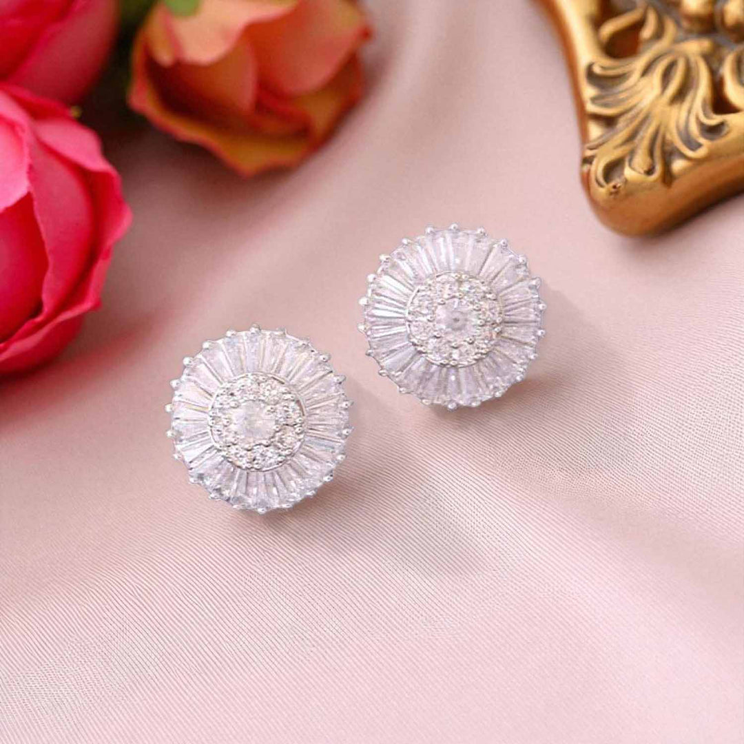Silver Sushila Zirconia Studs