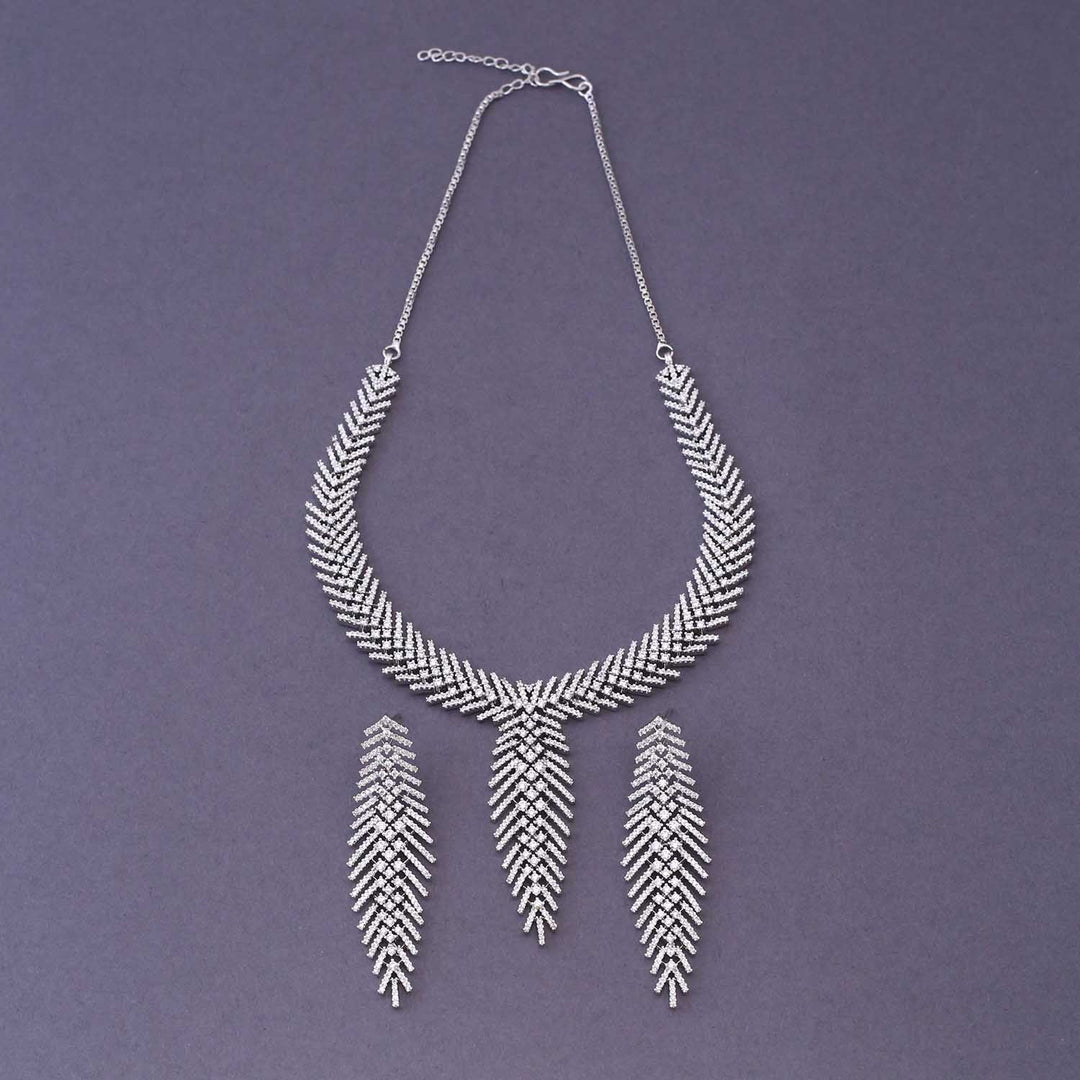 Silver Svea Zirconia Jewellery Set
