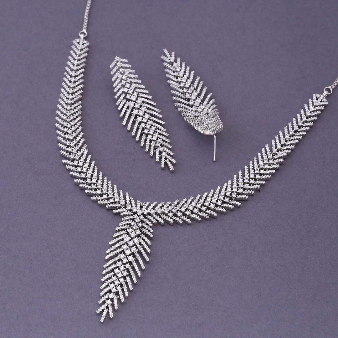 Silver Svea Zirconia Jewellery Set