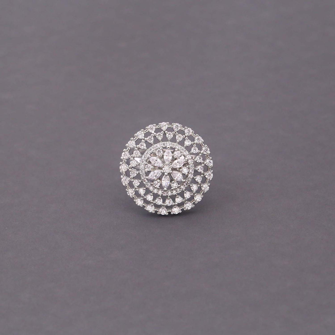 Silver Tasha Adjustable Ring