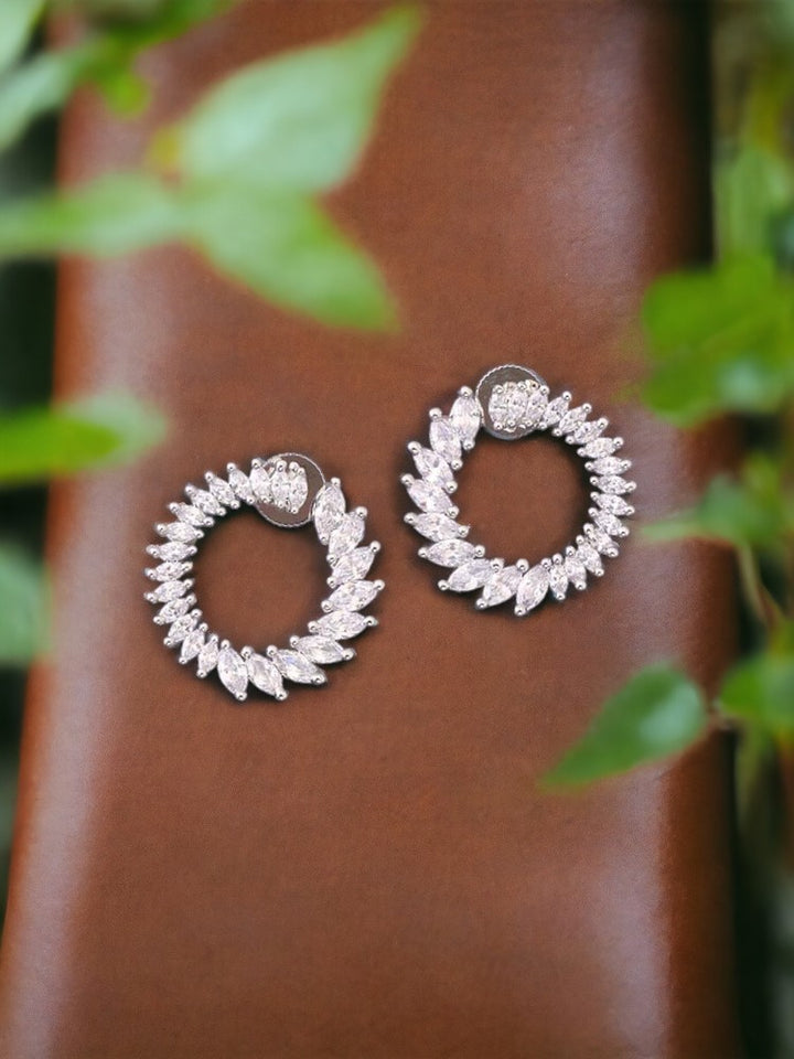 Silver Therese Zirconia Studs