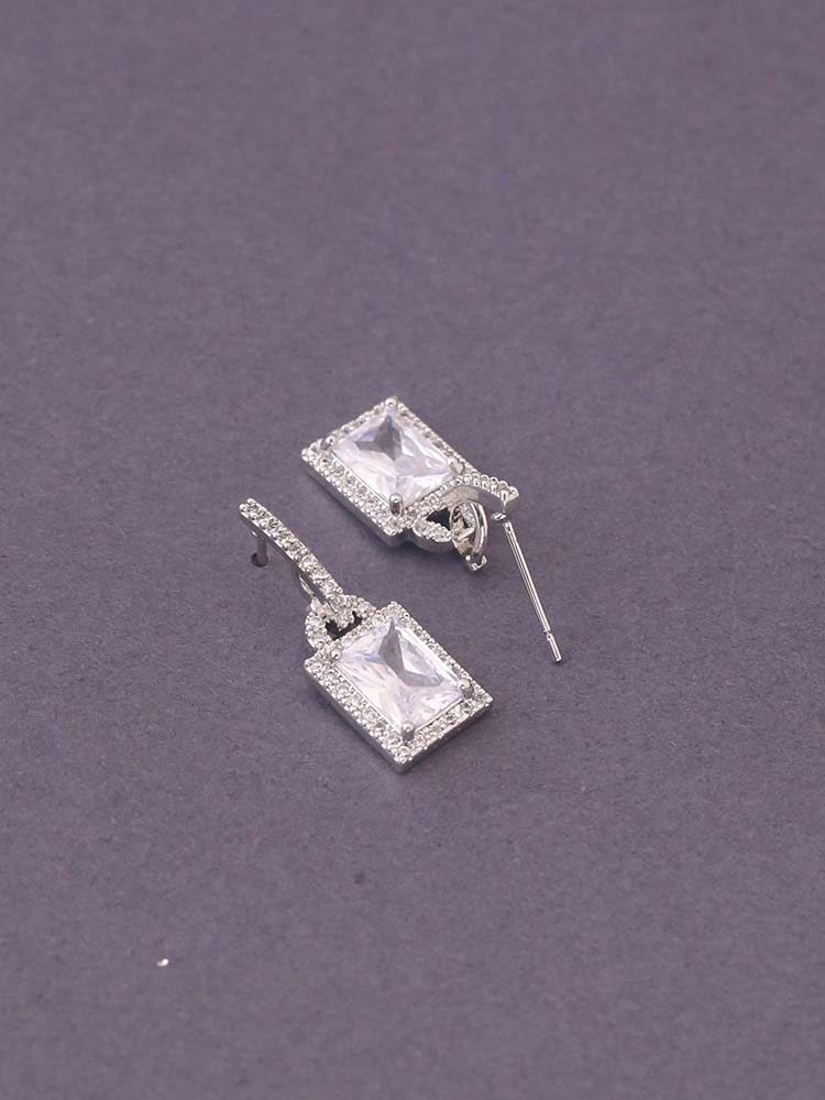 Silver Vibeke Zirconia Studs