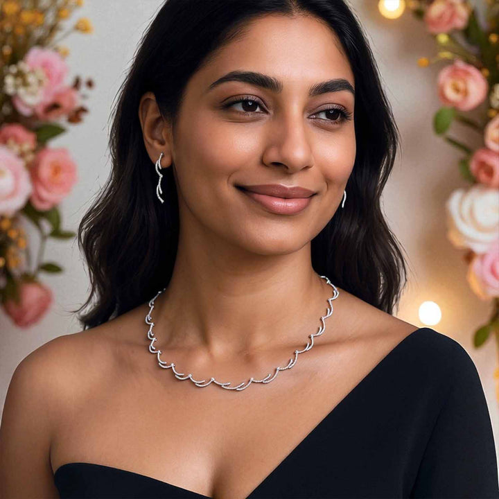 Silver Vienna Zirconia Jewellery Set