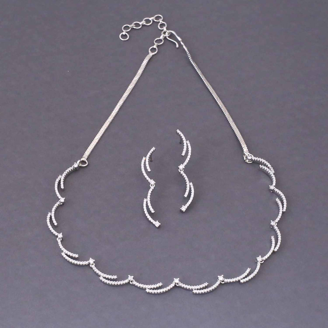Silver Vienna Zirconia Jewellery Set