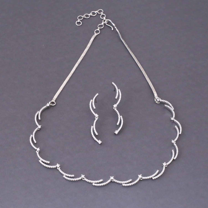 Silver Vienna Zirconia Jewellery Set