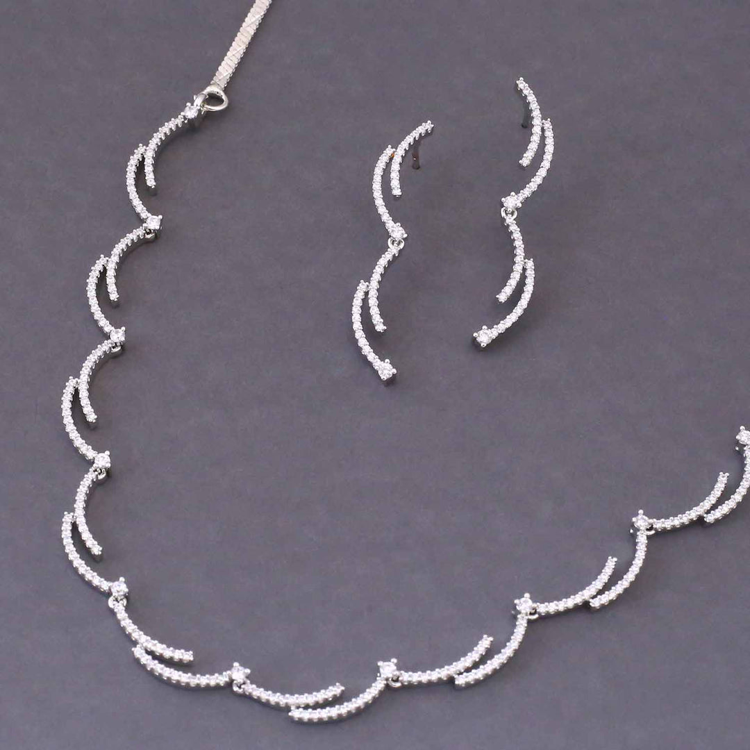 Silver Vienna Zirconia Jewellery Set