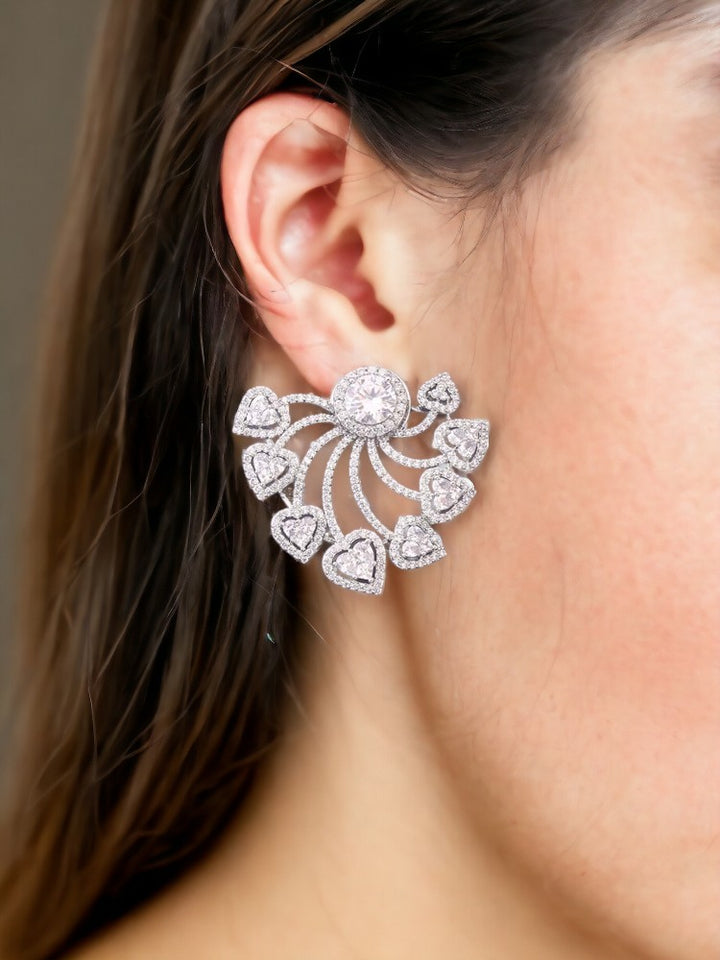 Silver Vilde Zirconia Studs
