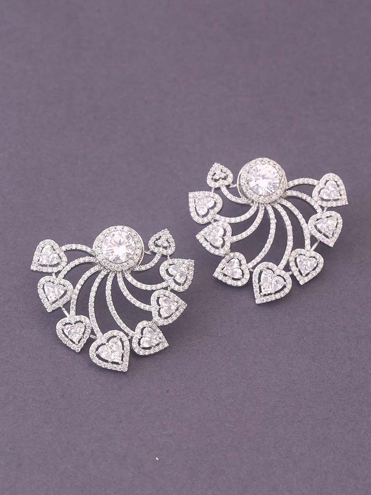 Silver Vilde Zirconia Studs