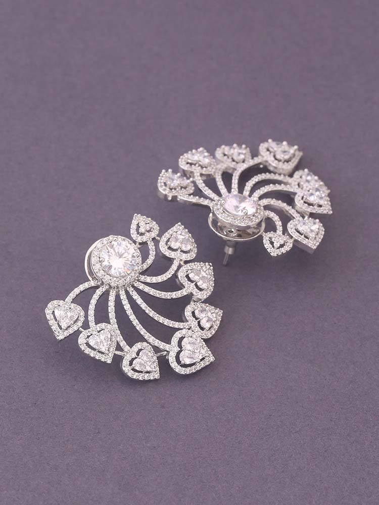 Silver Vilde Zirconia Studs