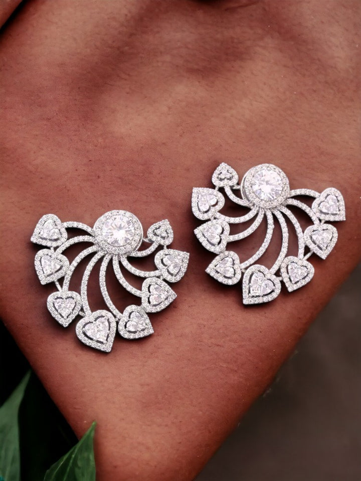 Silver Vilde Zirconia Studs