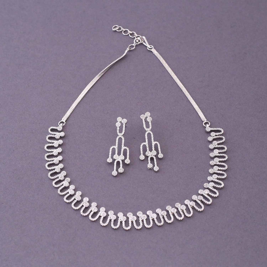 Silver Wilda Zirconia Jewellery Set
