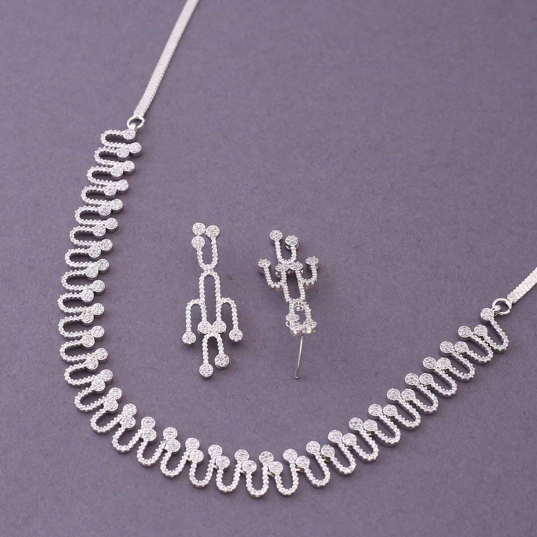 Silver Wilda Zirconia Jewellery Set