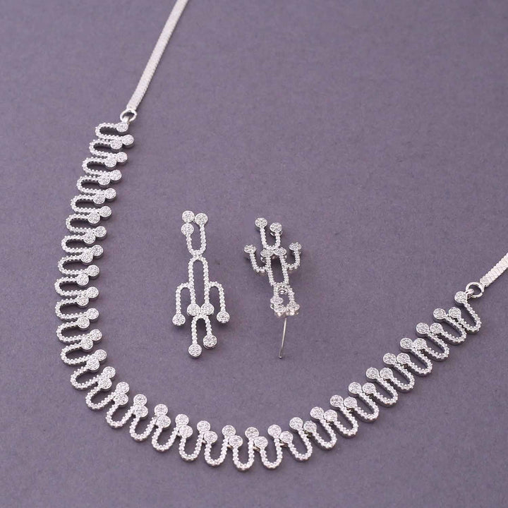 Silver Wilda Zirconia Jewellery Set