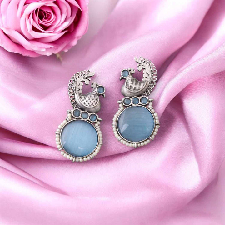 Sky Garumati Oxidised Studs