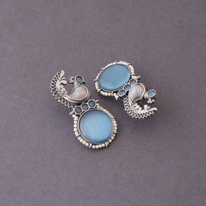 Sky Garumati Oxidised Studs