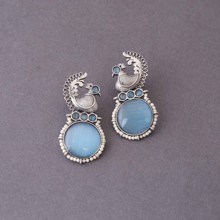 Sky Garumati Oxidised Studs