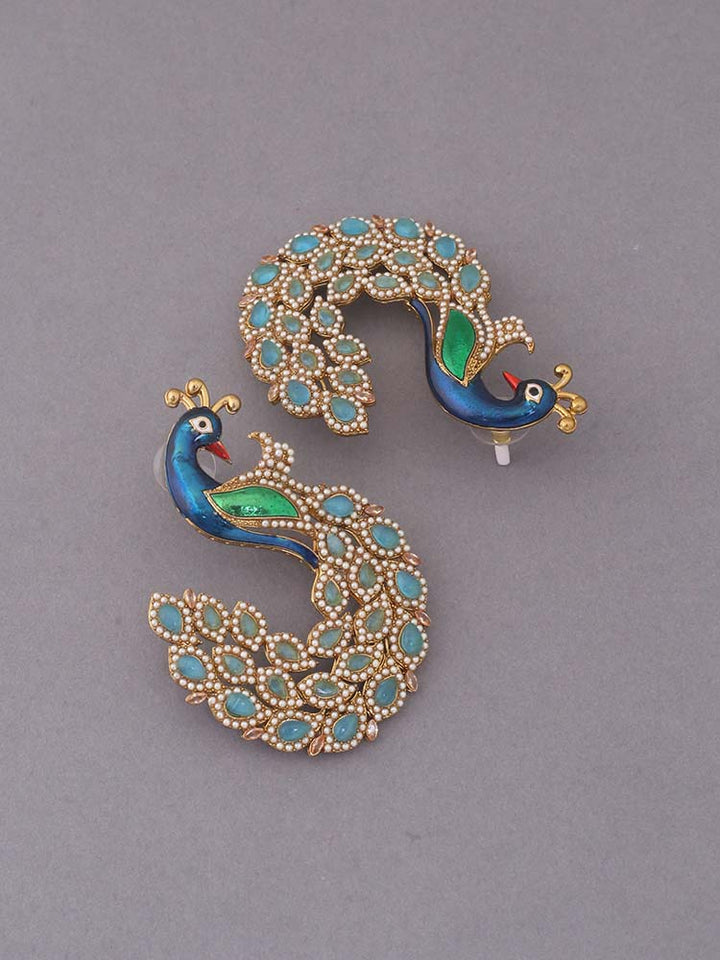 Sky Mayura Ethnic Earrings
