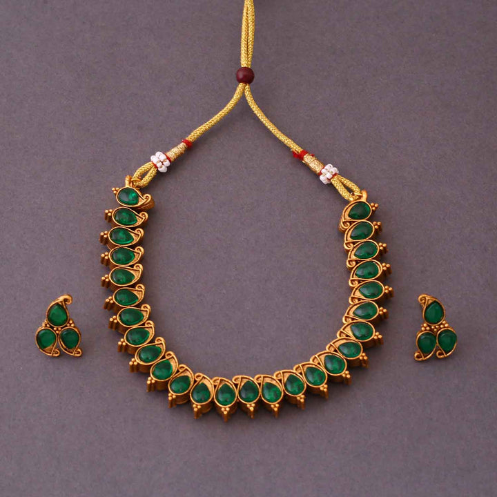 Thulasi Reversible Antique Jewellery Set - New Arrival