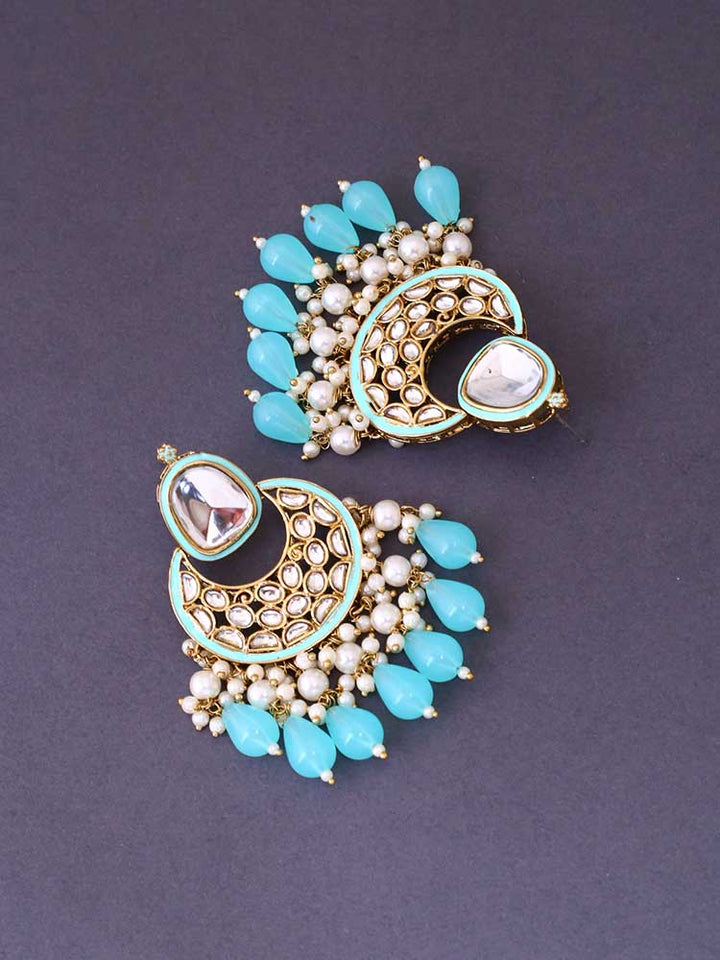 Turquoise Aabriti Chandbalis