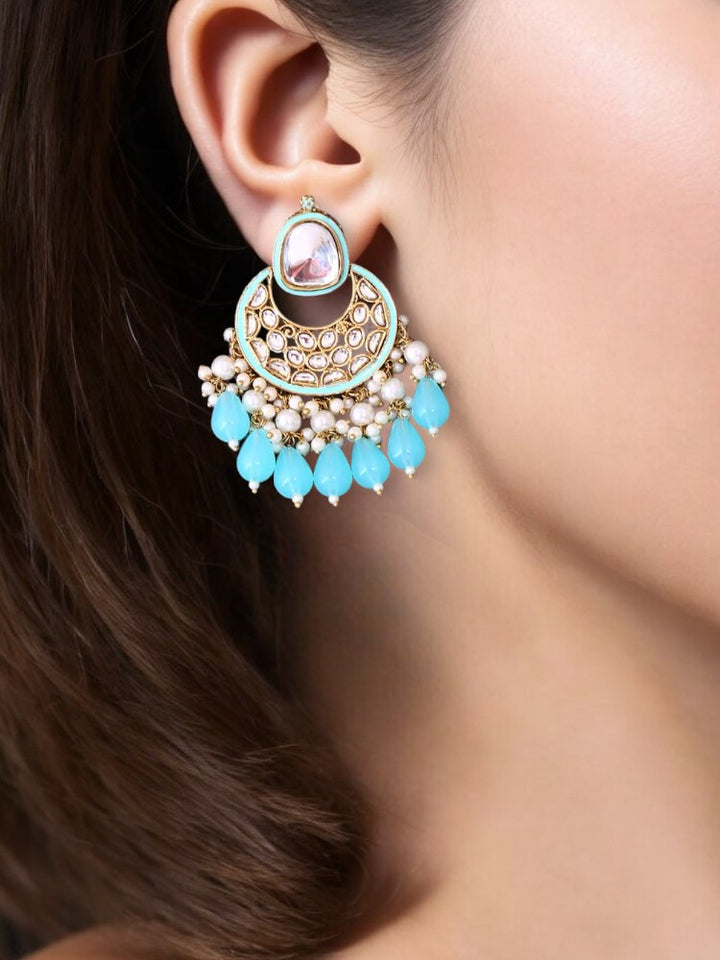 Turquoise Aabriti Chandbalis