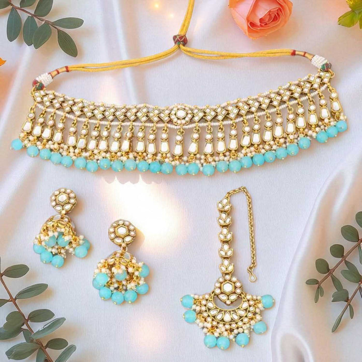 Turquoise Aanandi Jewellery Set - EOSS