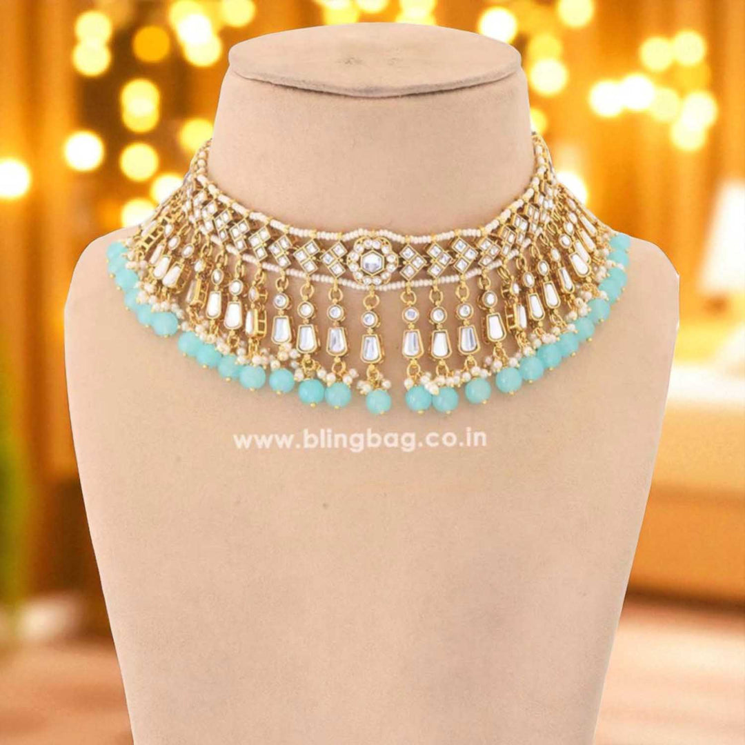 Turquoise Aanandi Jewellery Set - EOSS
