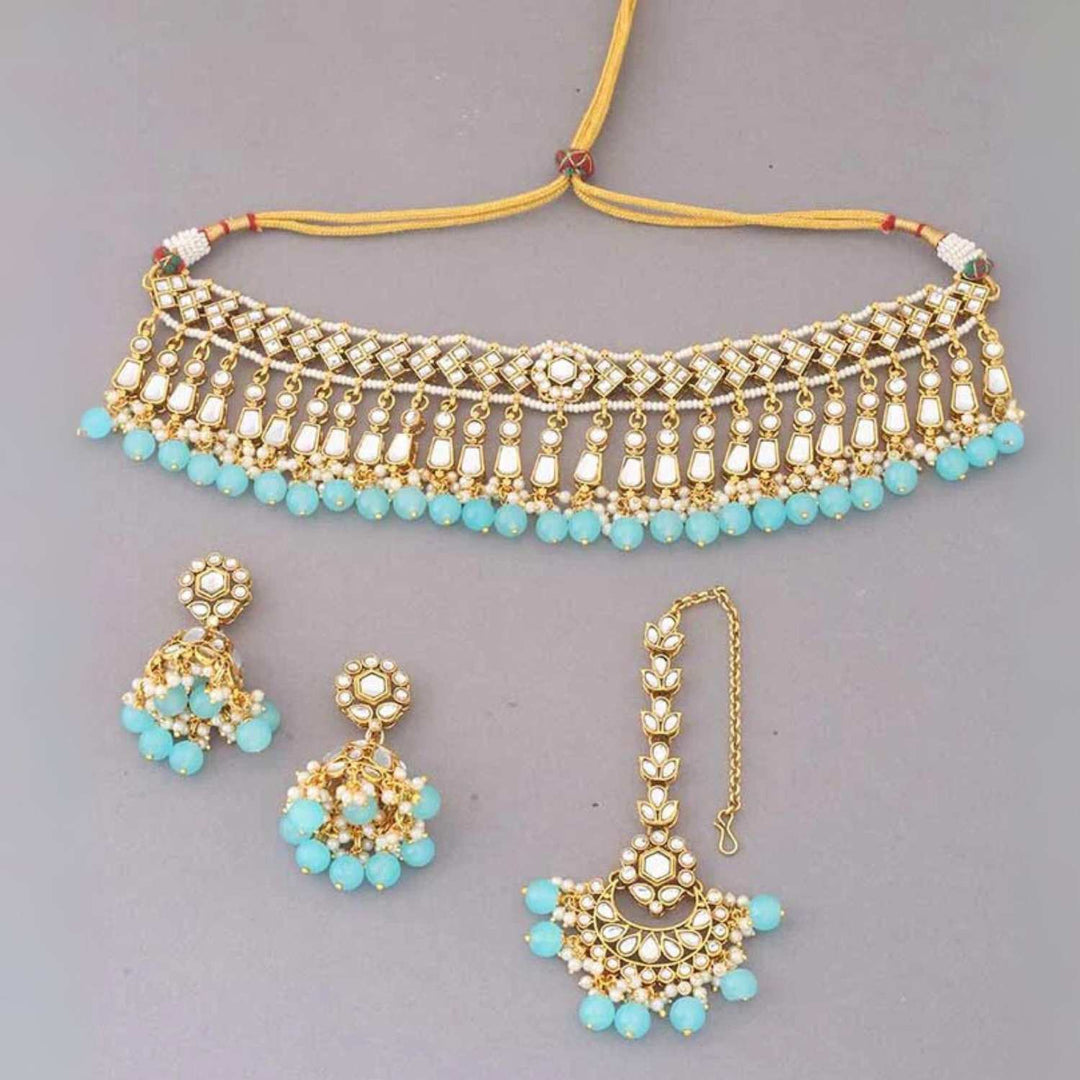 Turquoise Aanandi Jewellery Set - EOSS