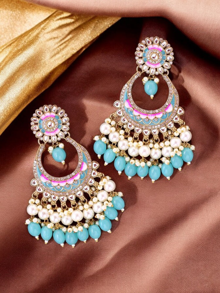 Turquoise Aanshi Chandbalis