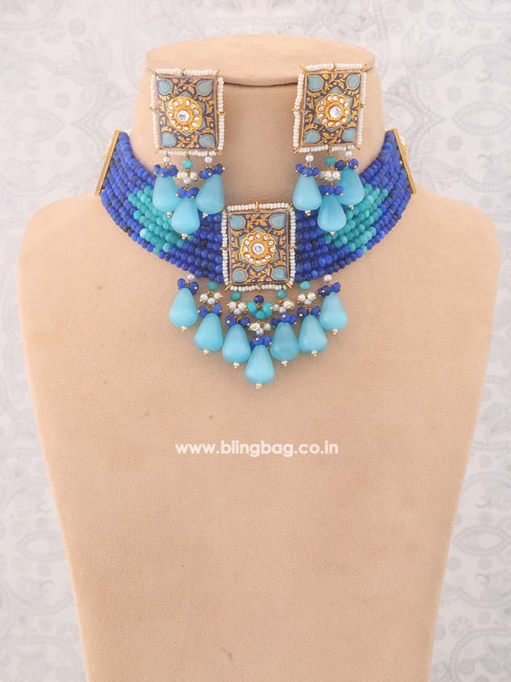 Turquoise Aarchi Jewellery Set