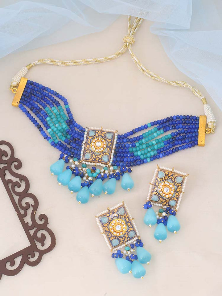 Turquoise Aarchi Jewellery Set