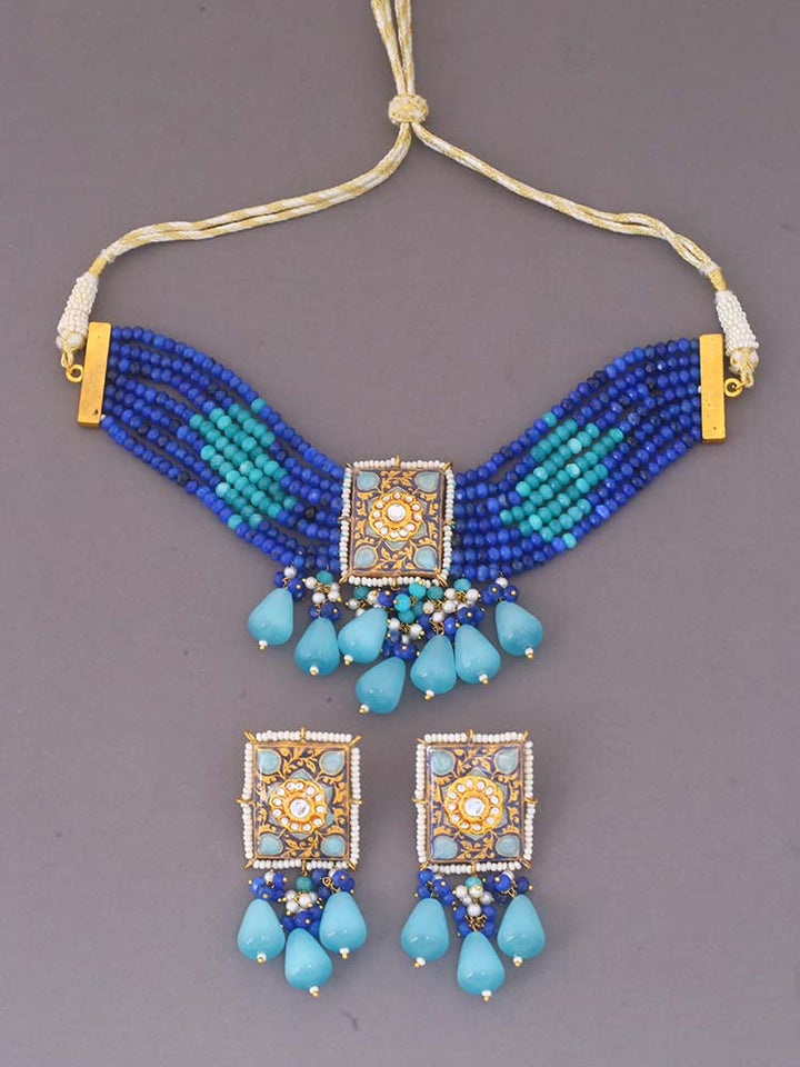 Turquoise Aarchi Jewellery Set