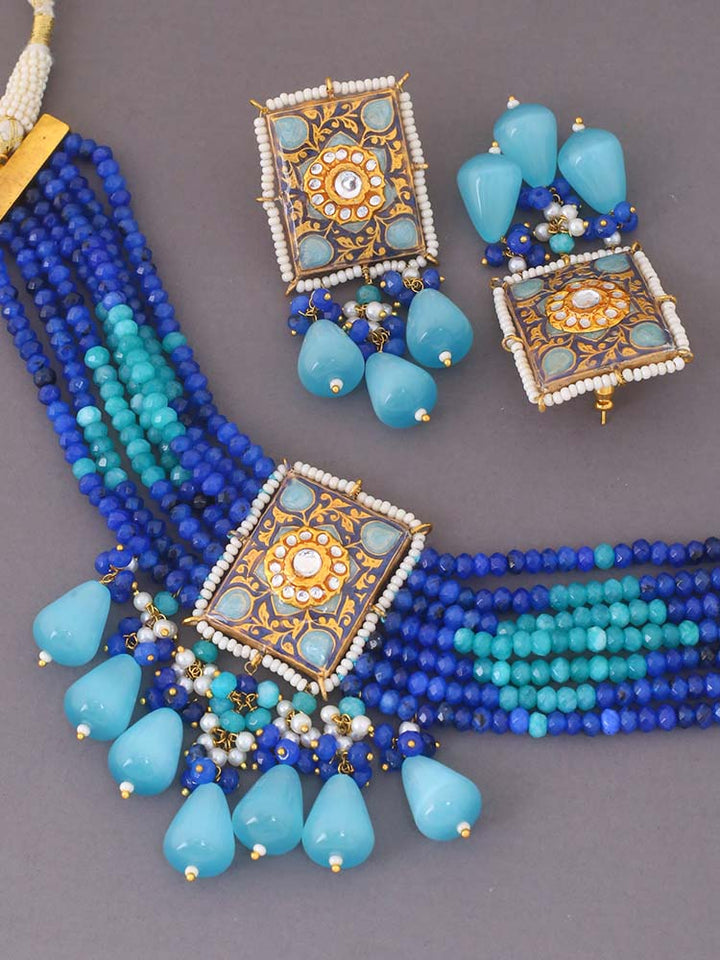 Turquoise Aarchi Jewellery Set
