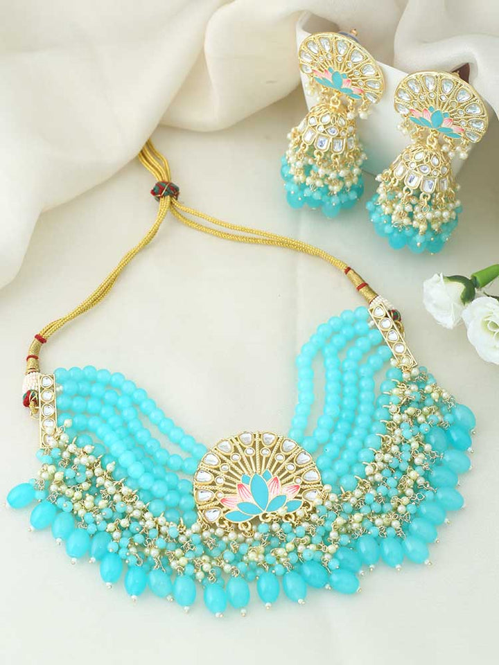 Turquoise Aarish Jewellery Set