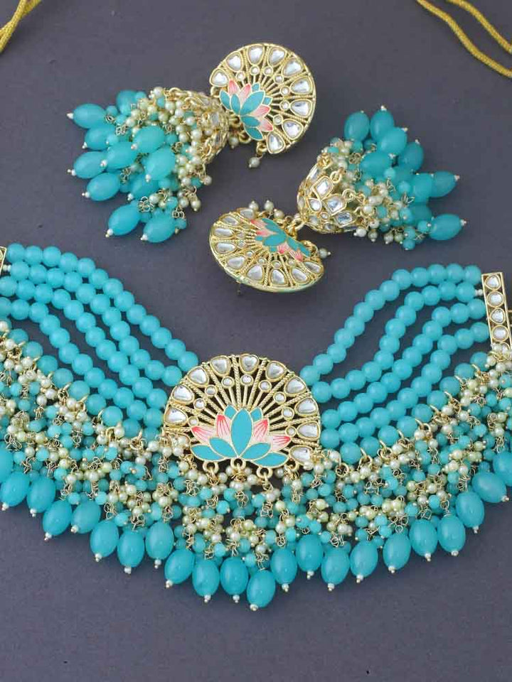 Turquoise Aarish Jewellery Set