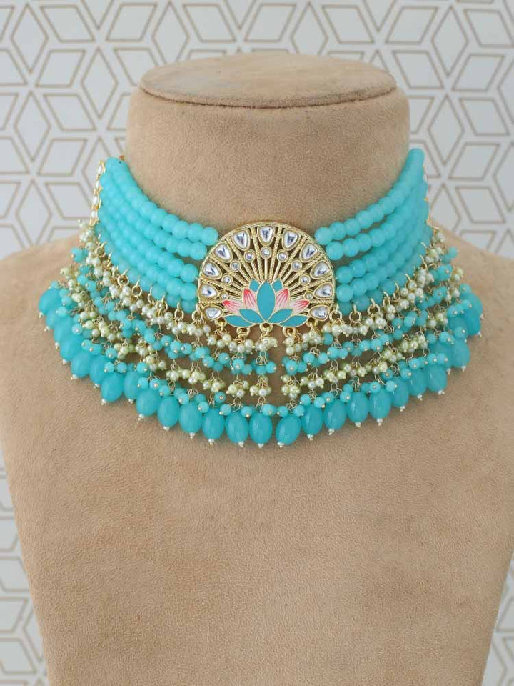 Turquoise Aarish Jewellery Set