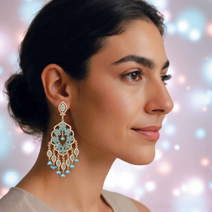 Turquoise Aayushi Chaandbalis