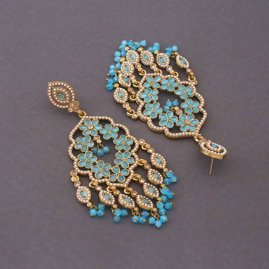 Turquoise Aayushi Chaandbalis