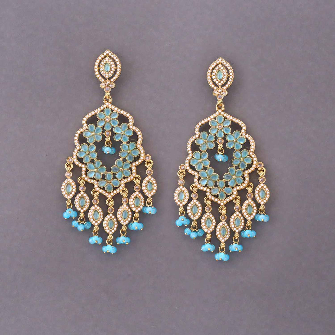 Turquoise Aayushi Chaandbalis